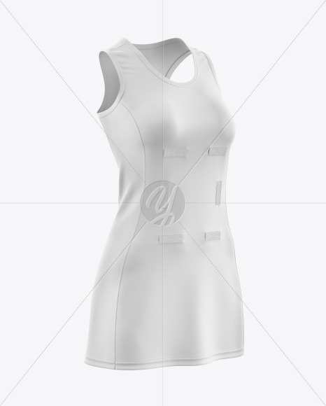 Download Women S Netball Dress Mockup In Apparel Mockups On Yellow Images Object Mockups