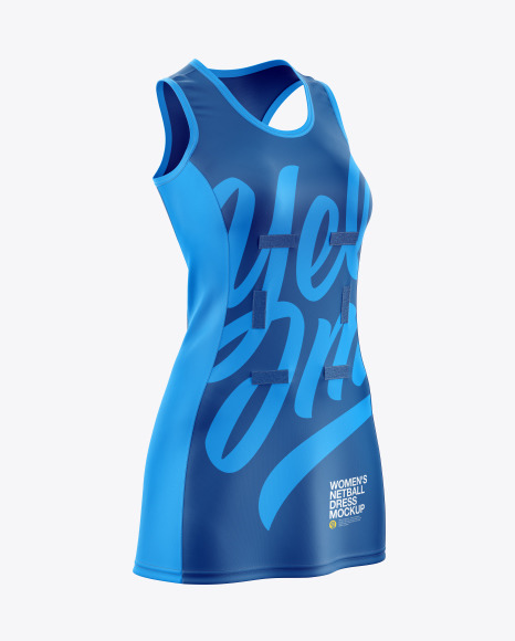 Download Women S Netball Dress Mockup In Apparel Mockups On Yellow Images Object Mockups