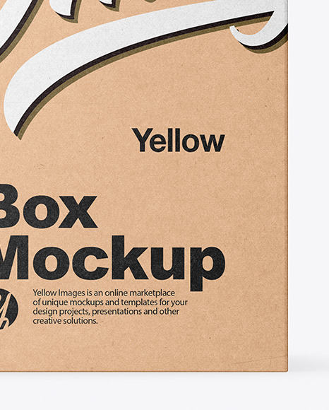 Download Kraft Box Mockup In Box Mockups On Yellow Images Object Mockups Yellowimages Mockups