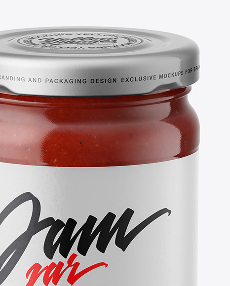 Download Tomato Sauce Jar Mockup in Jar Mockups on Yellow Images Object Mockups