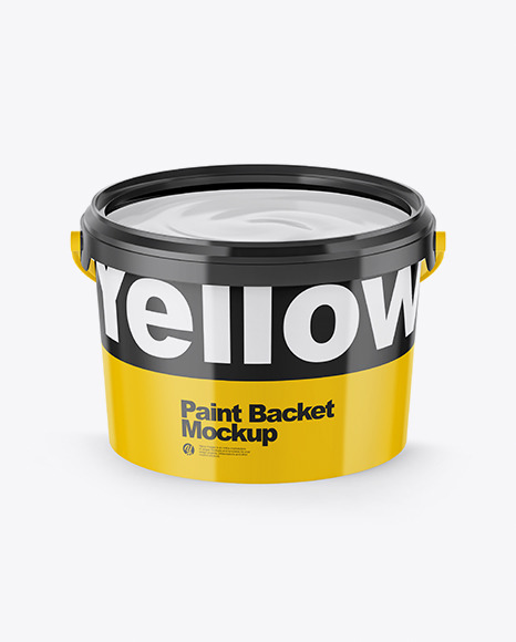 Download Opened Glossy Paint Bucket Mockup In Bucket Pail Mockups On Yellow Images Object Mockups Yellowimages Mockups