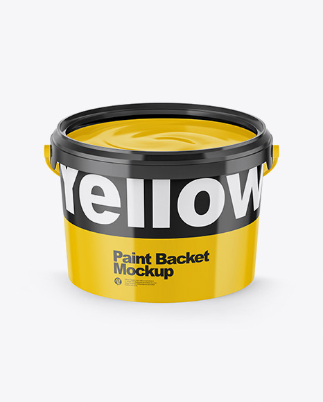 Download Two Matte Metallic Paint Buckets Psd Mockup Yellowimages