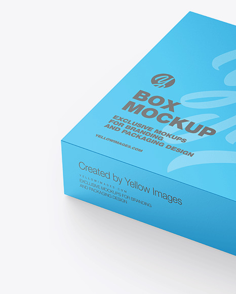 Download Matte Paper Box Mockup In Box Mockups On Yellow Images Object Mockups PSD Mockup Templates