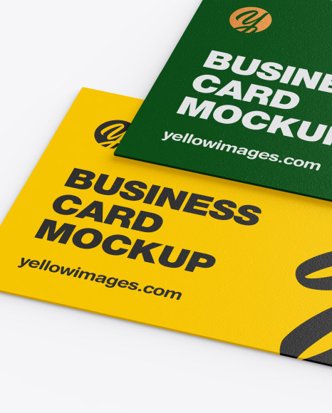 Download Textured Business Cards Mockup In Stationery Mockups On Yellow Images Object Mockups Yellowimages Mockups