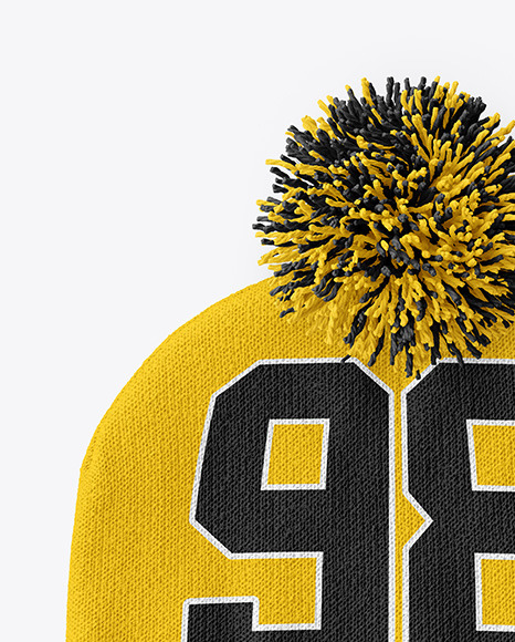 Download Winter Hat Mockup In Apparel Mockups On Yellow Images Object Mockups