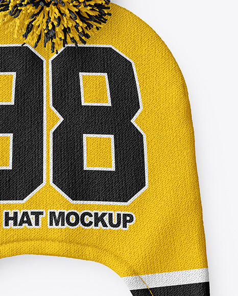 Winter Hat Mockup In Apparel Mockups On Yellow Images Object Mockups