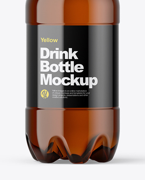 Download Amber Pet Beer Bottle Mockup In Bottle Mockups On Yellow Images Object Mockups PSD Mockup Templates