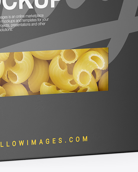 Download Cellentani Pasta Box Mockup In Box Mockups On Yellow Images Object Mockups Yellowimages Mockups