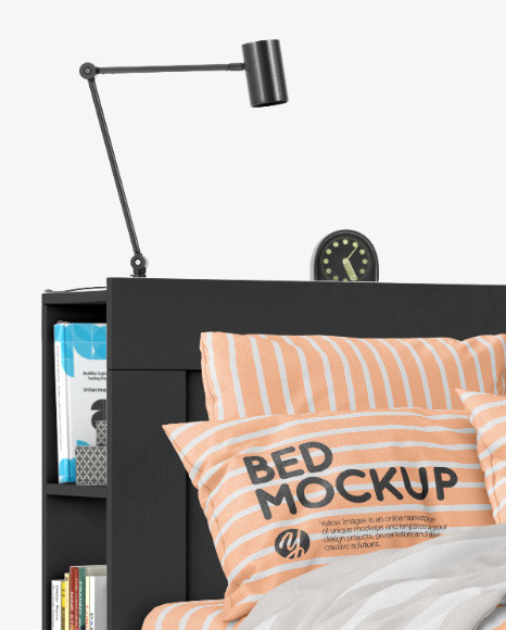 Bedroom Interior Mockup PSD #6