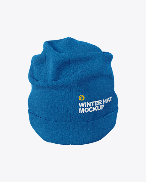 Winter Hat Mockup In Apparel Mockups On Yellow Images Object Mockups