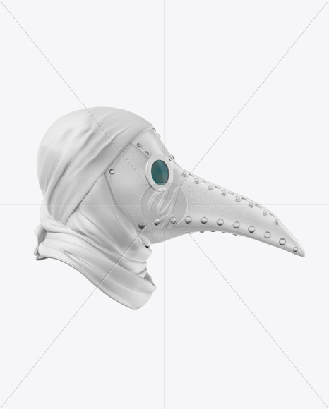 Download Plague Doctor Mask Mockup in Apparel Mockups on Yellow ...