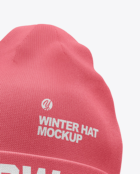 Winter Hat Mockup In Apparel Mockups On Yellow Images Object Mockups