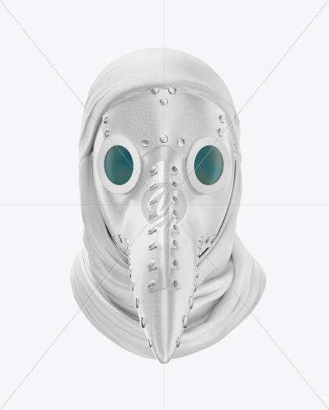 Plague Doctor Mask Mockup In Apparel Mockups On Yellow Images Object Mockups