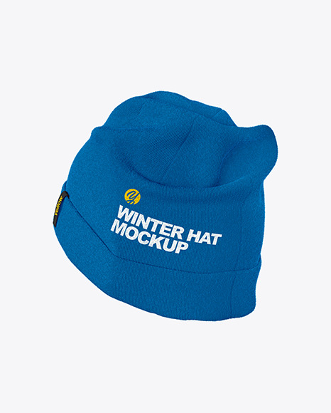 Winter Hat Mockup In Apparel Mockups On Yellow Images Object Mockups