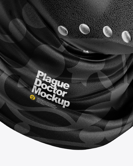 Plague Doctor Mask Mockup In Apparel Mockups On Yellow Images Object Mockups