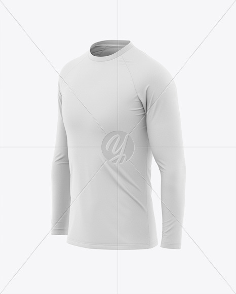 Download Men S Raglan Long Sleeve T Shirt Mockup Front Half Side View In Apparel Mockups On Yellow Images Object Mockups