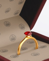 Velvet Jewelry Box Mockup