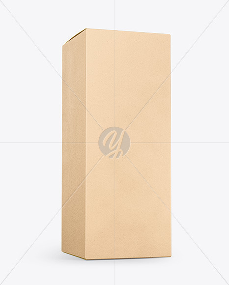 Download Kraft Paper Box Mockup In Box Mockups On Yellow Images Object Mockups