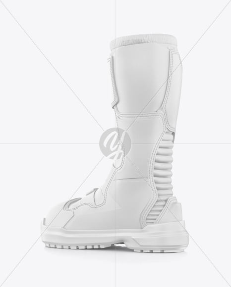 Download Motocross Boot Mockup In Apparel Mockups On Yellow Images Object Mockups