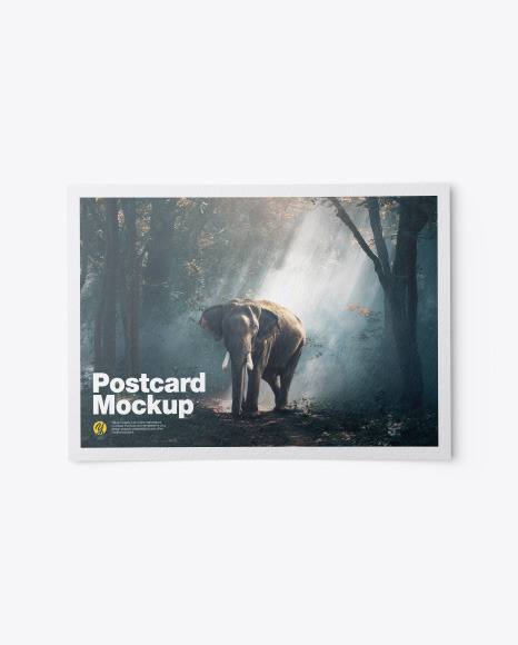 Download Textured A5 Postcard Mockup in Stationery Mockups on ...