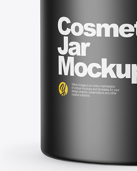 Cosmetic Jar Mockup PSD #3