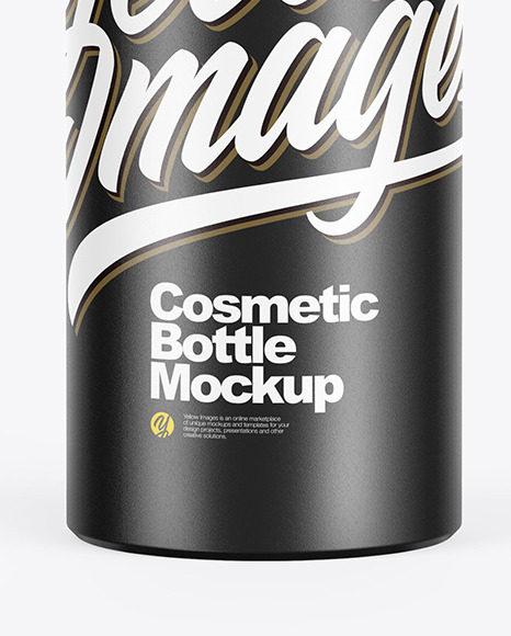Cosmetic Bottle With Pump Mockup PSD #2