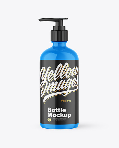 Glossy Cosmetic Bottle Mockup PSD #2