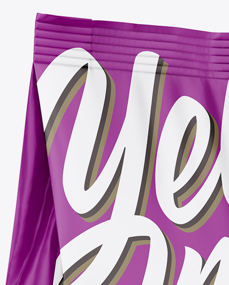 Matte Stand Up Bag Mockup   Half Side View PSD #2