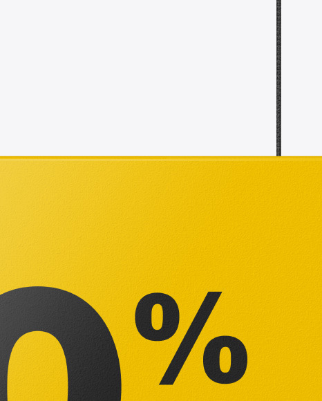 Matte Discount Sign Mockup PSD #7