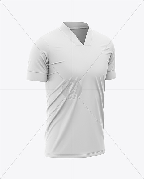 Download Soccer T-Shirt Mockup Halfside View