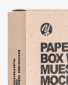 Kraft Paper Box with Muesli Mockup