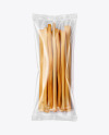 Plastic Bag With String Cheese Sticks Mockup