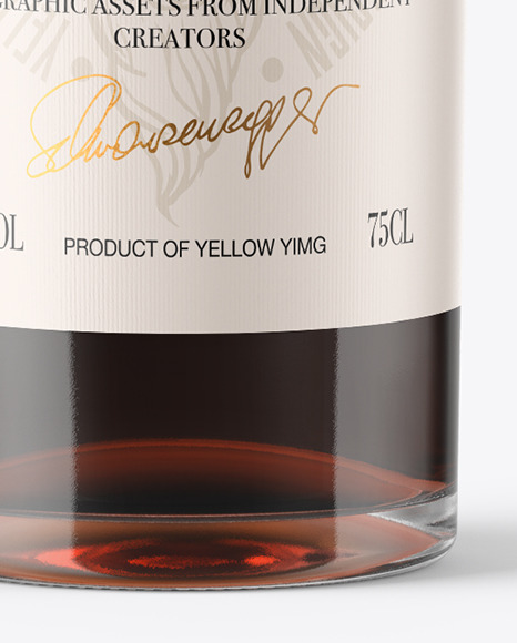 Download Clear Glass Port Wine Bottle Mockup In Bottle Mockups On Yellow Images Object Mockups Yellowimages Mockups