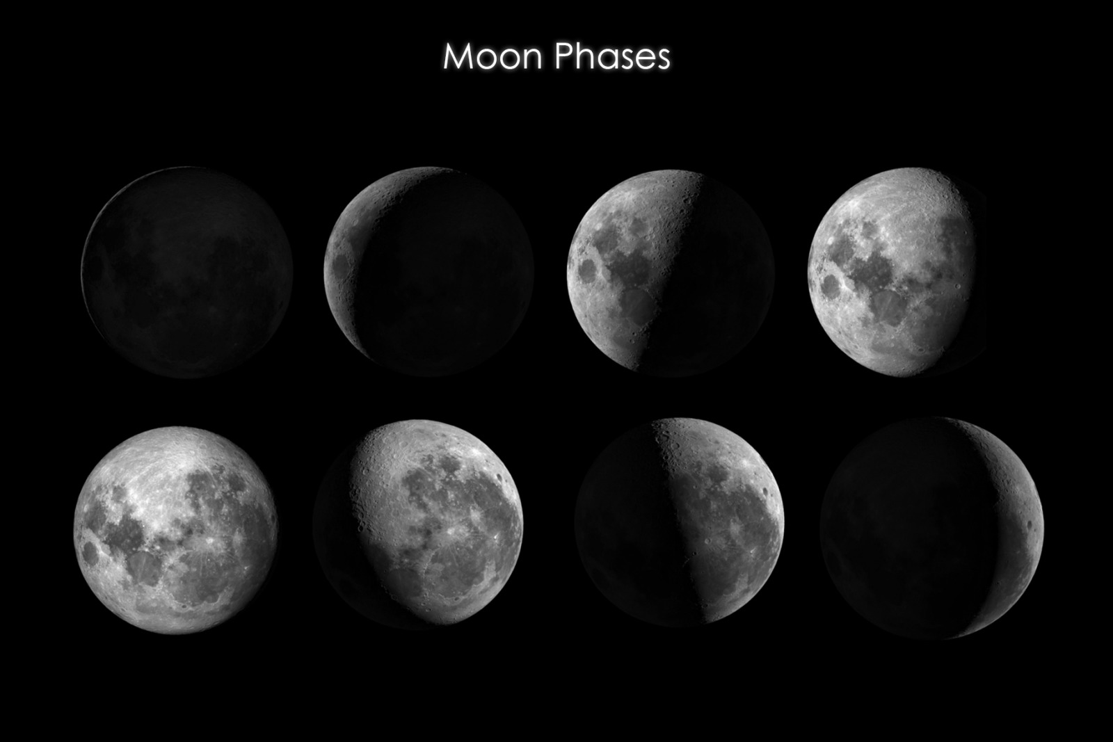 32 Planetary Moon Brushes on Yellow Images Creative Store