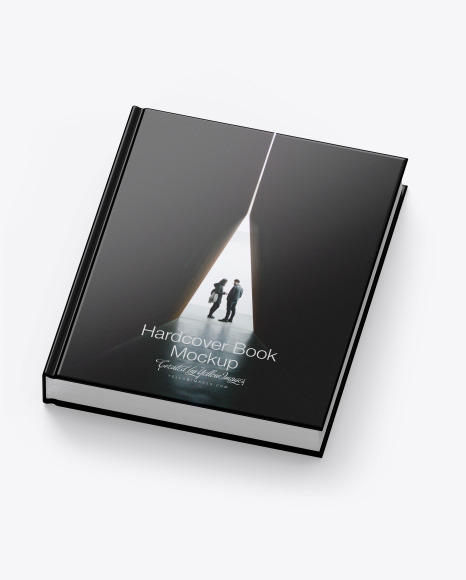 Hardcover Book w  Glossy Cover Mockup PSD #4