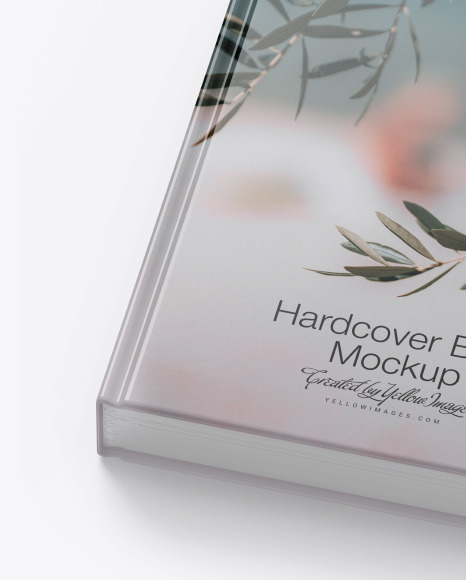 Hardcover Book w  Glossy Cover Mockup PSD #7