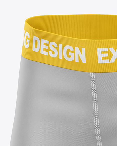 Men S Compression Shorts Mockup In Apparel Mockups On Yellow Images Object Mockups