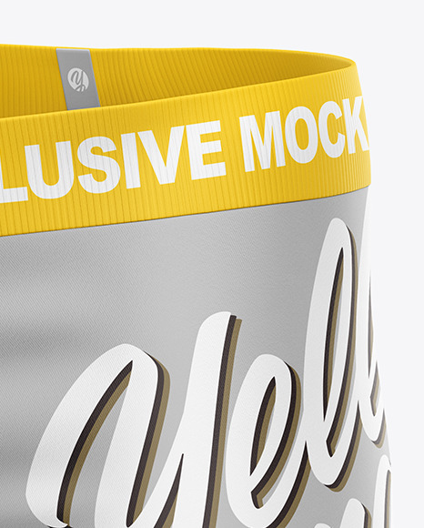 Men S Compression Shorts Mockup In Apparel Mockups On Yellow Images Object Mockups