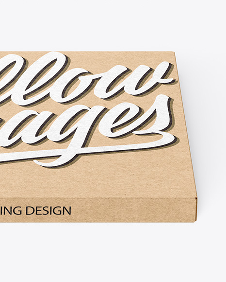 Download Kraft Paper Chocolate Bar Mockup In Box Mockups On Yellow Images Object Mockups