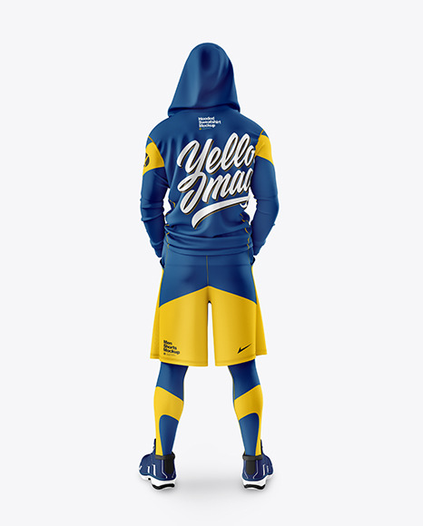 Download Men Compression Suit Mockup Back View In Apparel Mockups On Yellow Images Object Mockups