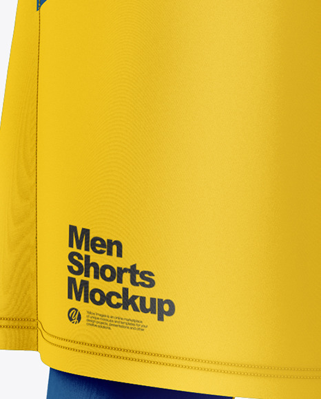 Men Compression Suit Mockup Back View In Apparel Mockups On Yellow Images Object Mockups