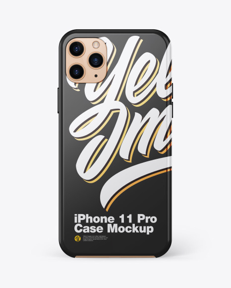 Download IPhone 11 Pro Glossy Case Mockup PSD Mockups by Artokut