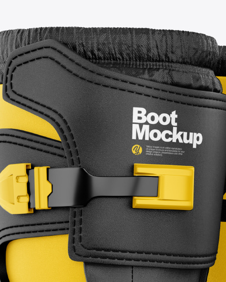 Download Motocross Boots Mockup In Apparel Mockups On Yellow Images Object Mockups