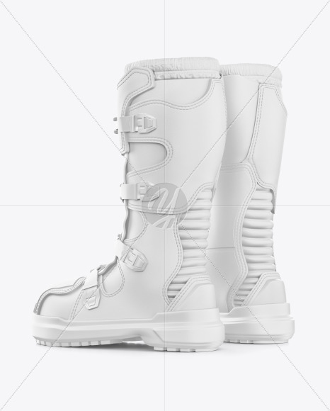 Download Motocross Boots Mockup In Apparel Mockups On Yellow Images Object Mockups