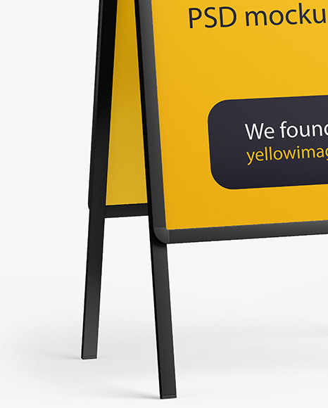 Plastic Stand Mockup PSD #6