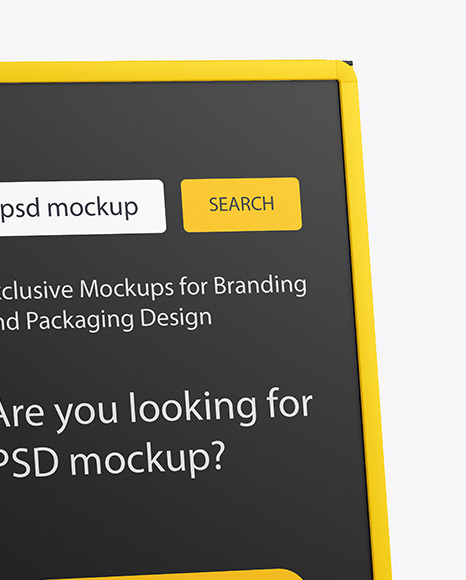 Plastic Stand Mockup PSD #7