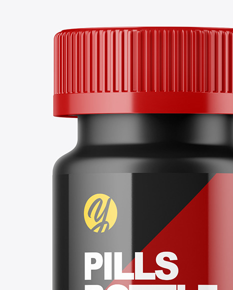 Matte Pills Bottle Mockup PSD #2