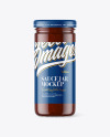 Clear Glass Jar with BBQ Sauce Mockup in Jar Mockups on ...