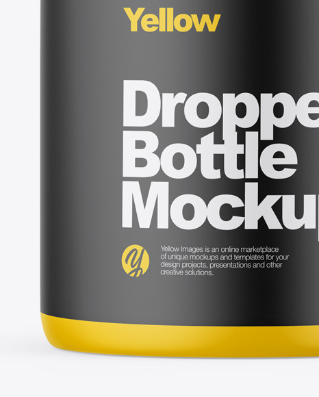 Matte Bottle With Dropper Mockup PSD #7
