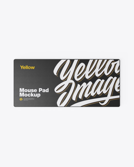 Mouse Pad Mockup In Stationery Mockups On Yellow Images Object Mockups